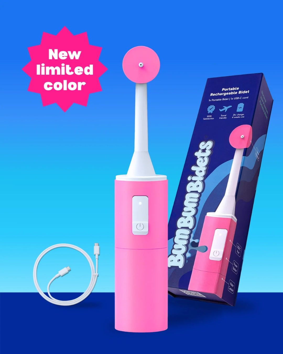 pink portable bidet